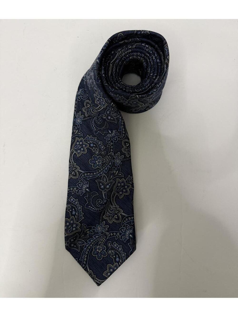 Navy Blue Paisley Men’s 3 inch Tie
